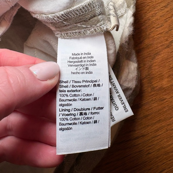 Madewell Green White Gingham Quilted Button Front Wrap Mini Skirt Size 12 - Picture 11 of 13